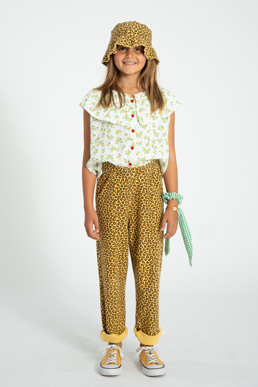 Piupiuchick - Kinder Hose - Bio-Baumwolle - Leoparden Muster