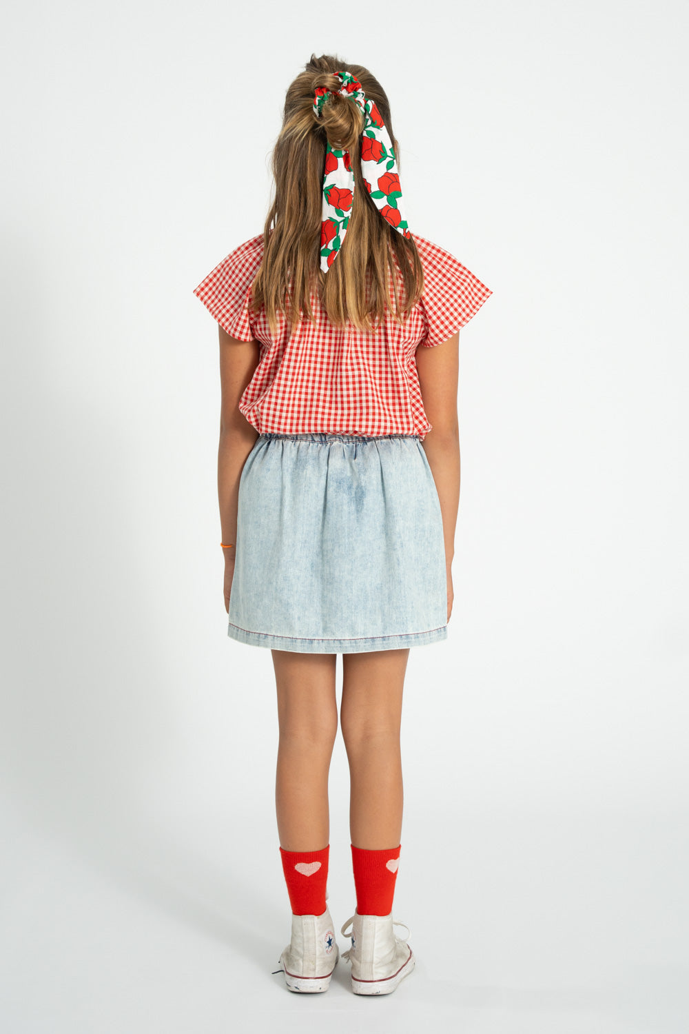 Piupiuchick SS26 - Socken für Kinder - Baumwolle - Rot mit Herz
