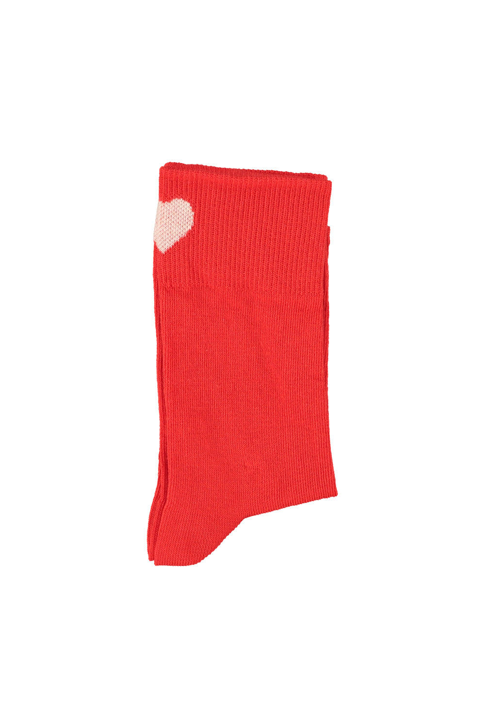 Piupiuchick SS26 - Socken für Kinder - Baumwolle - Rot mit Herz