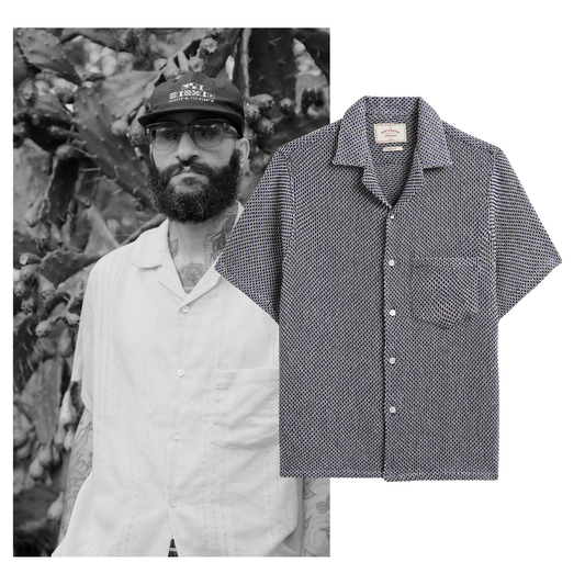 Portuguese Flannel - Kurzarmhemd Herren - Blau Weiß