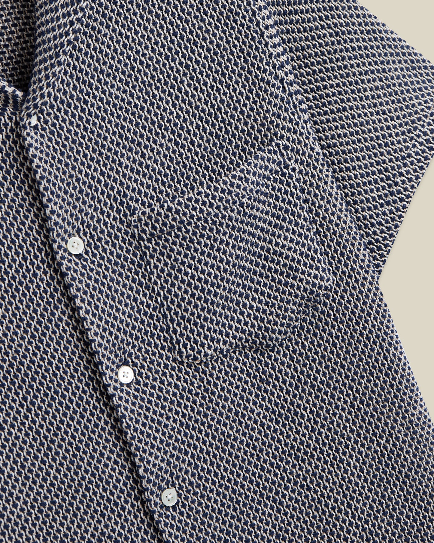 Portuguese Flannel - Kurzarmhemd Herren - Blau Weiß