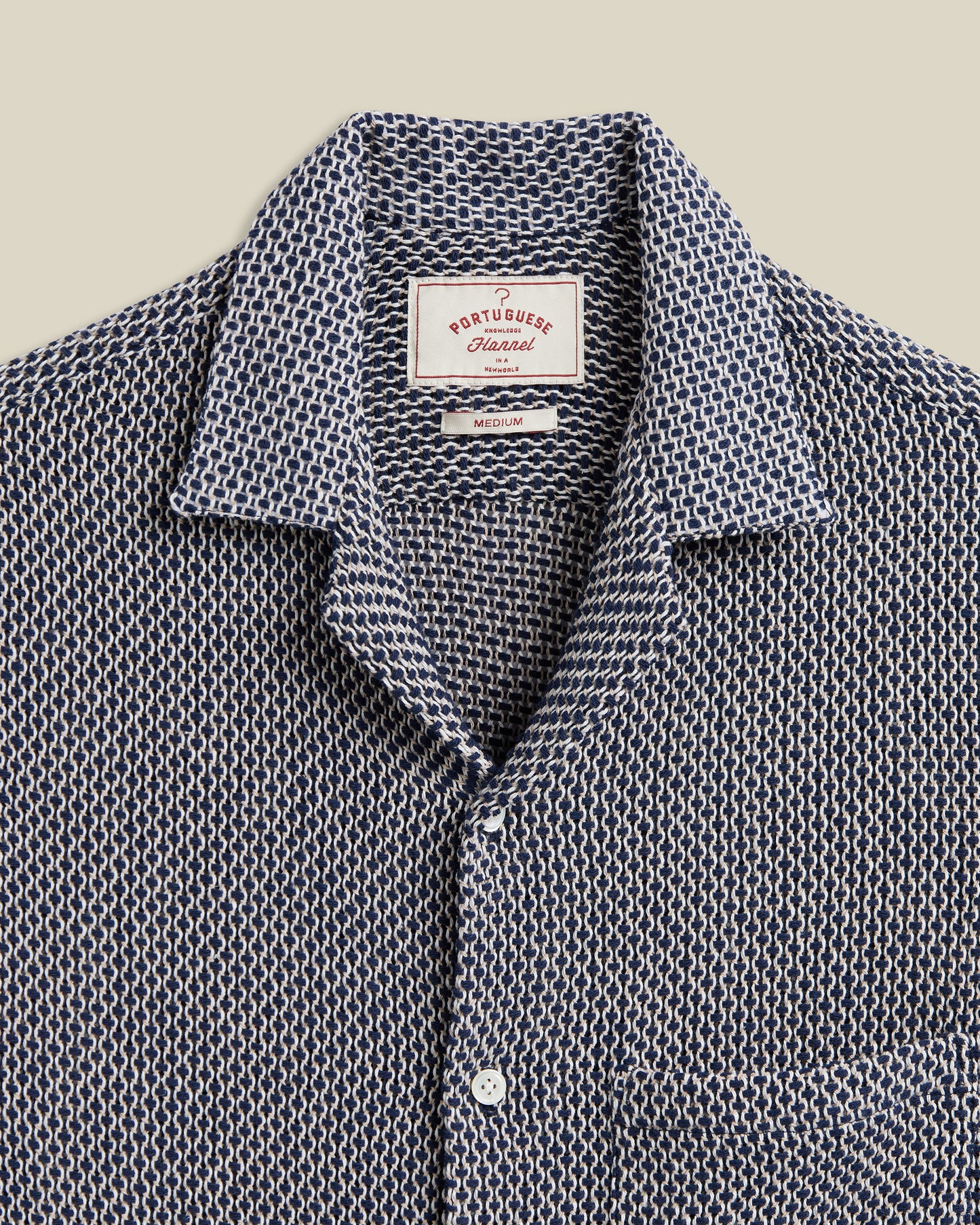 Portuguese Flannel - Kurzarmhemd Herren - Blau Weiß