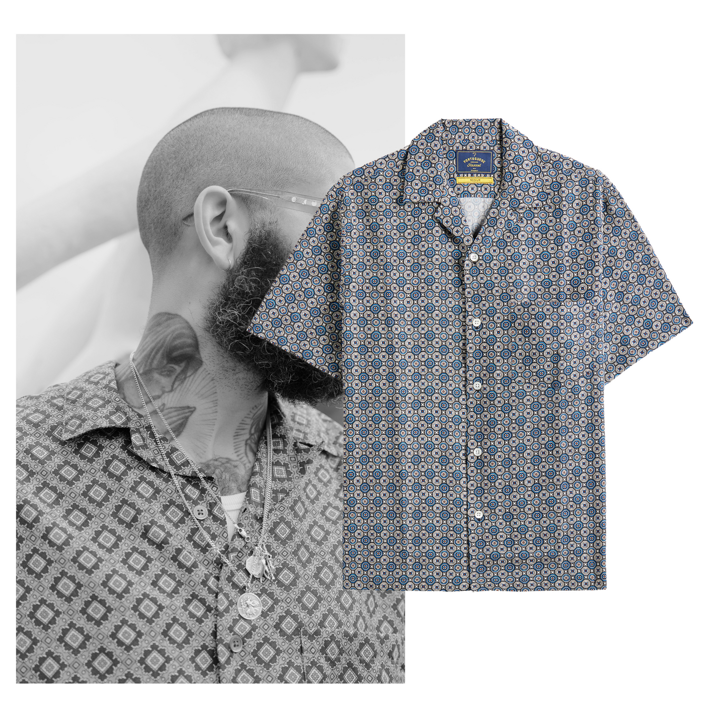 Portuguese Flannel - Conte Kurzarmhemd