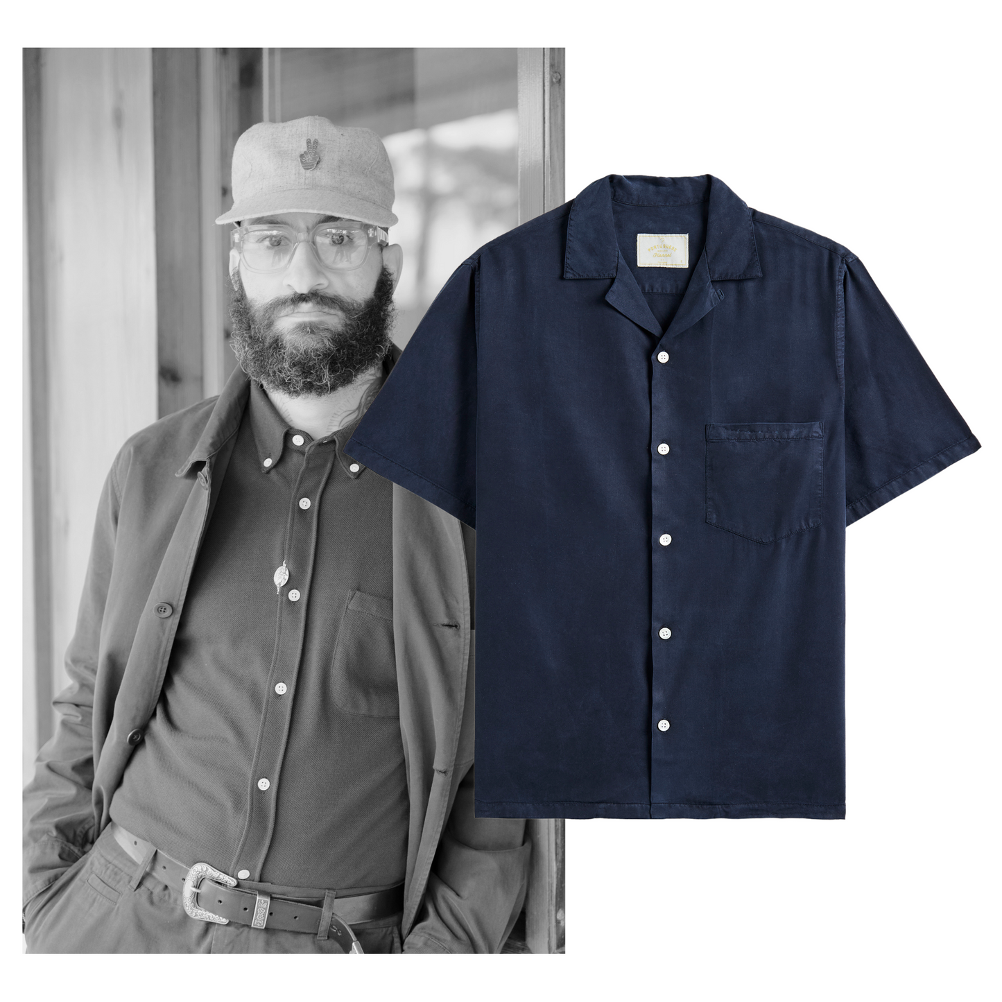 Portuguese Flannel - Dogtown Navy Kurzarmhemd