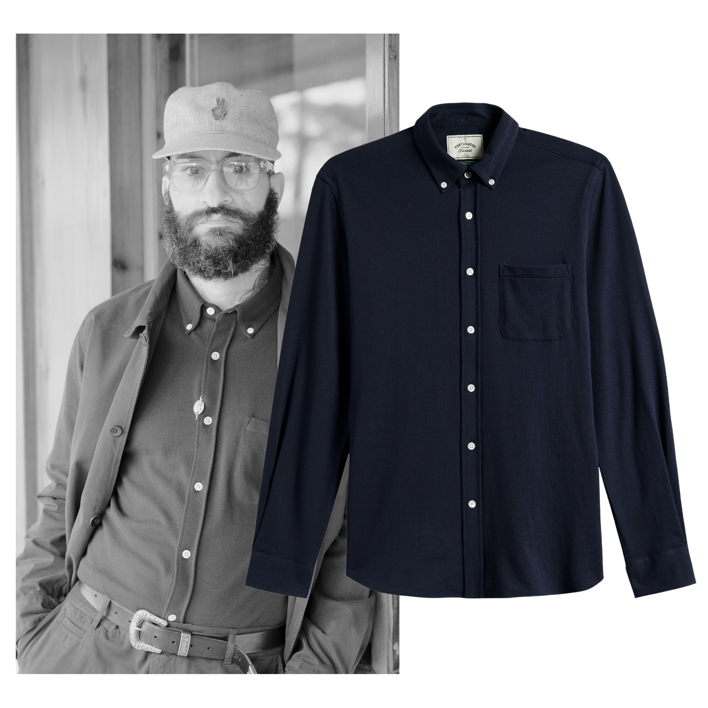 Portuguese Flannel - Polo Shirt Navy