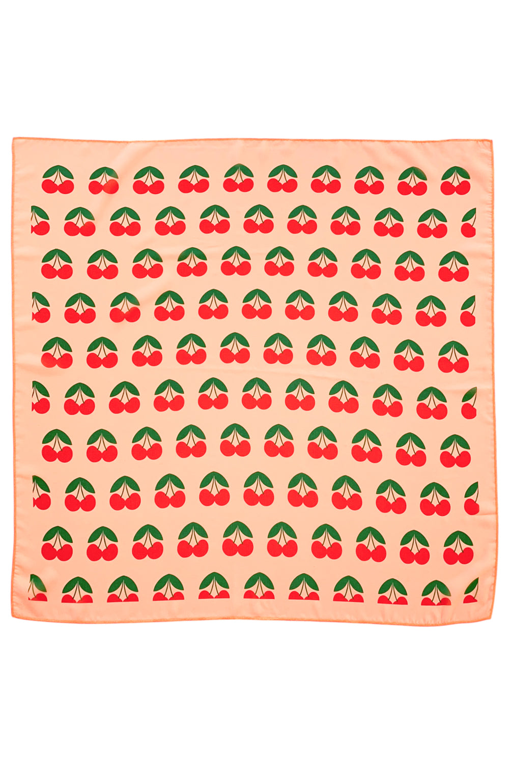 Piupiuchick SS26 - Kinder Halstuch - Bio-Baumwolle - Pink mit Kirsche