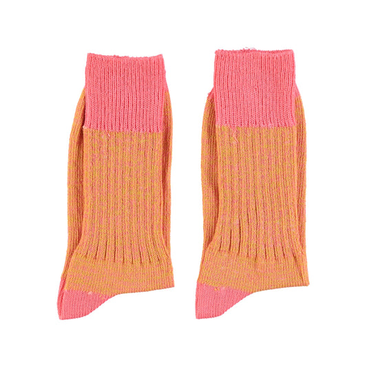 Piupiuchick - Socken Orange und Rosa
