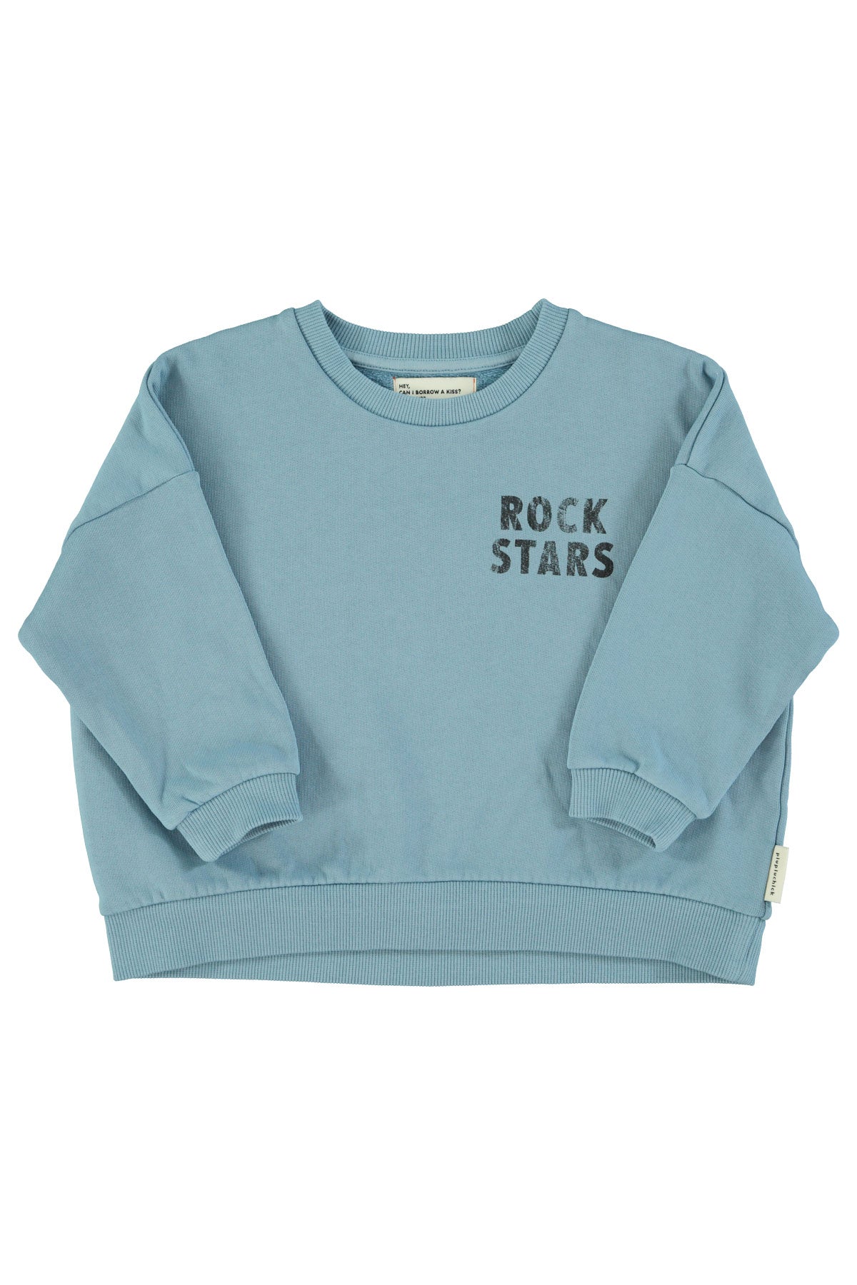 Piupiuchick AW25 - Sweatshirt | Blue w/ "rock stars" print