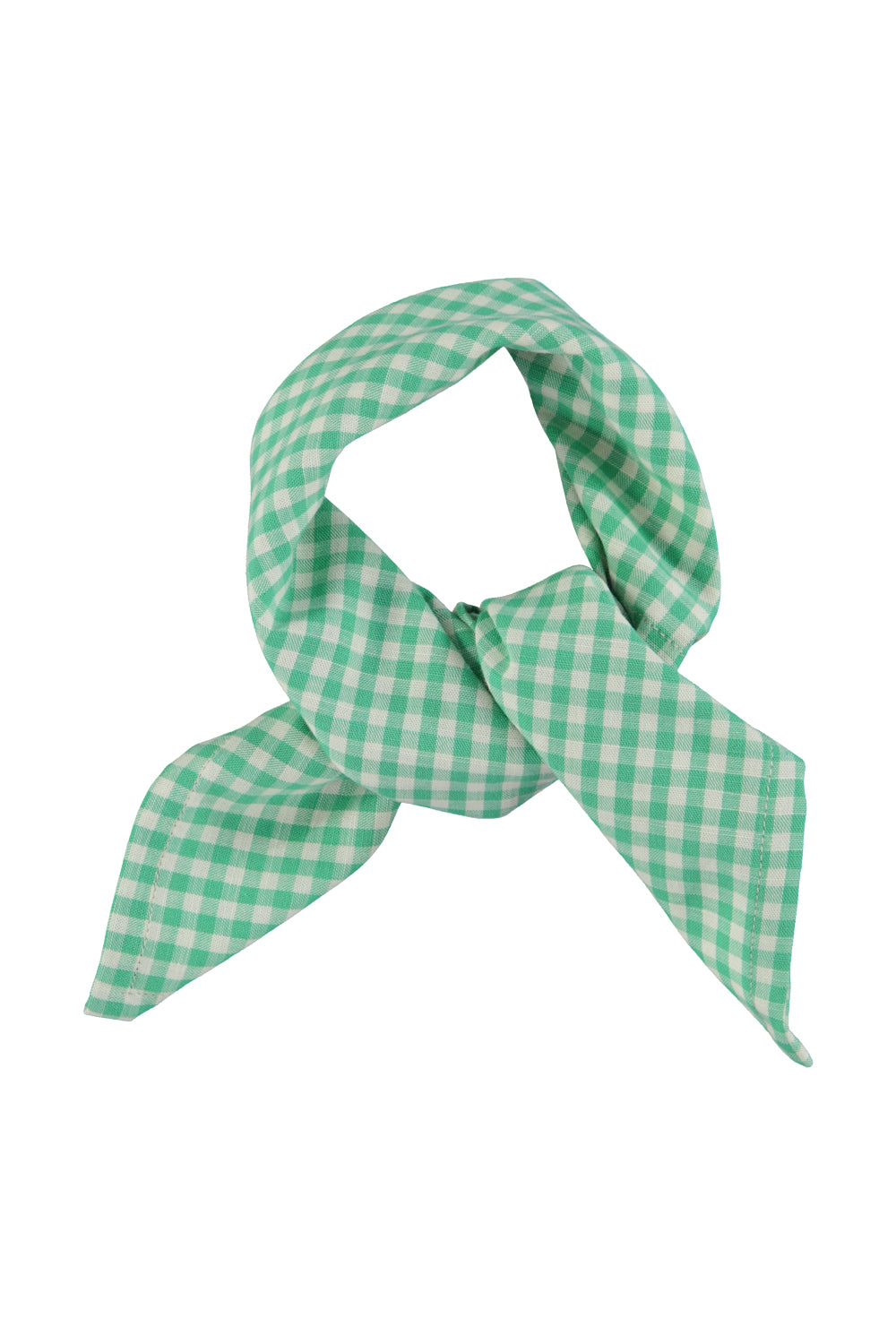 Piupiuchick SS26 - Kinder Halstuch - Bio-Baumwolle - Grün Weiß Kariert