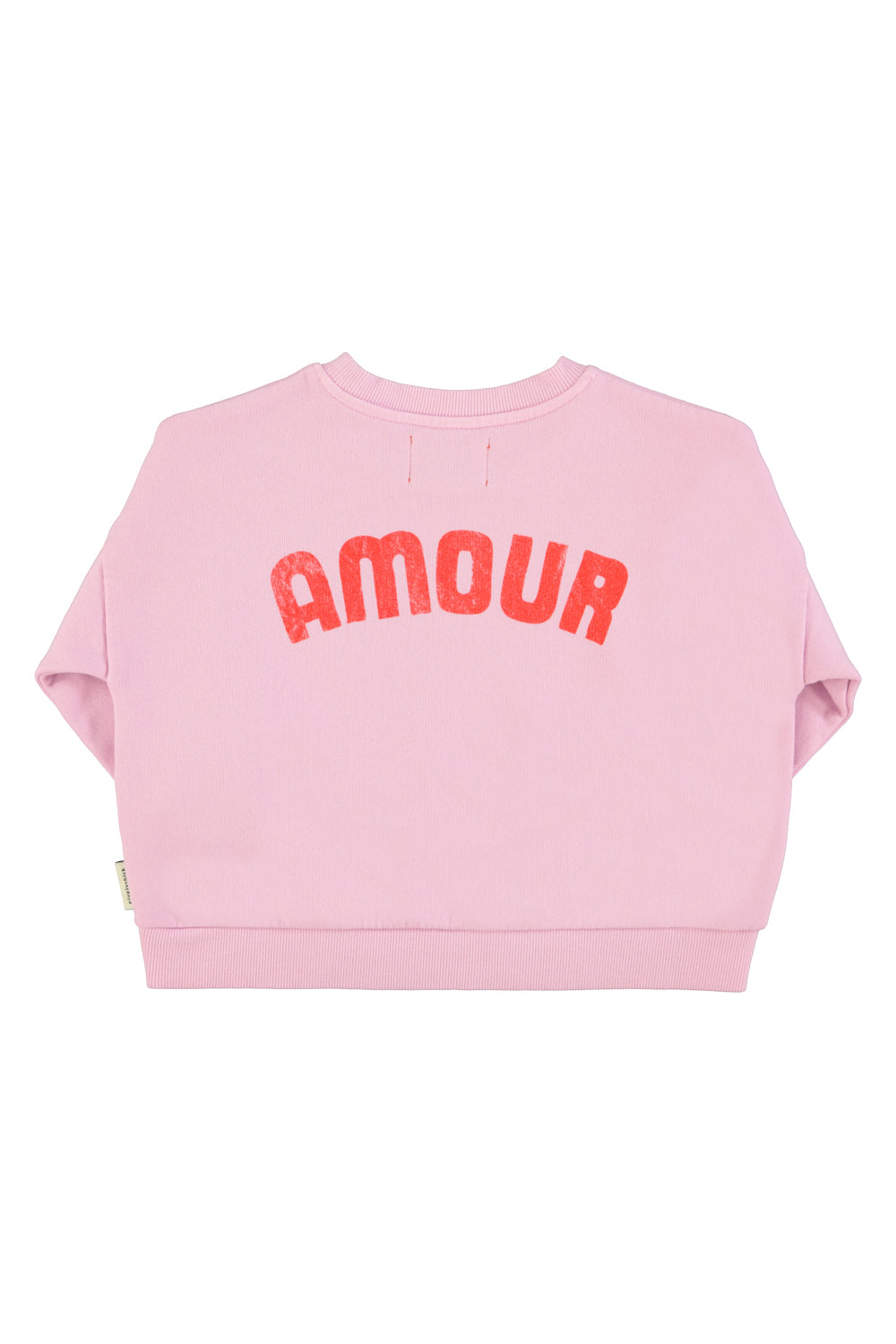 Piupiuchick SS26 - Kinder Pullover - Bio-Baumwolle - Lila mit Rotem Herz