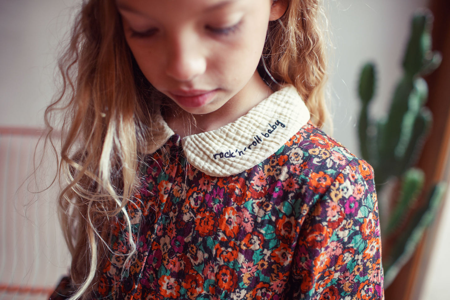 Piupiuchick AW25 - Long dress | Multicolor flowers