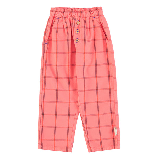 Piupiuchick - Unisex Trousers Pink Checkered SS25