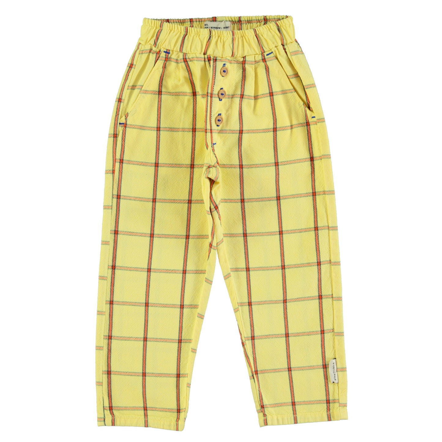 Piupiuchick - Unisex Trousers Yellow Checkered SS25